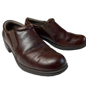 Eastland Leather Loafers Y2K 90s Brown Double Down 7.5